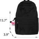 2026 Trendy Cute Bowknot Backpack for Women Laptop Daypack Y2k Preppy Aesthetic Backpack Kawaii Coquette Backpack (Purple)