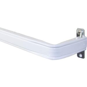 Rod Desyne KBX2028 Lockseam 2" Clearance Curtain Rod, 28-48 inch, White