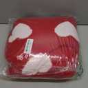 FuWeave Valentine's Day Throw Blankets Pillow Gifts Set Valentines Gift Include Double Sided Flannel Blanket 50 x 60 Inch and Plush Throw Pillows Cushion for Couch Sofa Bed Decorations