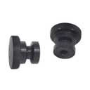 Black Aluminum Seat Mounting Nuts Quick Release Seat Bolts Compatible with Harley Davidson Touring & Softail Rust-Resistant (2-Pack)