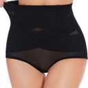 GYDEK Tummy Control Shapewear Panties for Women-High Waisted Body Shaper Underwear Seamless Shapewear Panty Girdle, Size M