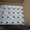 Abeja Outdoor String Light 100 Ft G40 Patio Lights with 105 Edison Glass Bulbs E12 Socket Base (5 Spare) Globe Clear Hanging Lights for Backyard Balcony Deck Party Decor, Not Connectable, Black