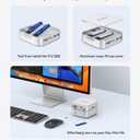 ORICO MiniRaid 10-in-1 Docking Station with Dual-Bay M.2 NVMe/SATA SSD Enclosure for Mac mini M4 Pro, Raid 0/1/PM, USB C HUB with HDMI 4K@60Hz, 10Gbps, PD60W, SD/TF Slot, RJ45 for Creator-MR10 Pro