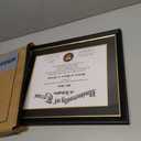 14x17 Diploma Frame with Black/Gold Mats for 11x14 Certificate, Black