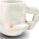 Funny Father's Day Gifts for Dad - Novelty Dad Mug from Daughter Son Wife, Handcrafted Funny Coffee Mug with Father Figure, Unique Birthday Gifts, 12.85 oz