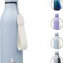 Insulated Water Bottle with Strap,18 oz Double Wall Stainless Steel Vacuum Bottles Metal Water Flask,Candy Blue