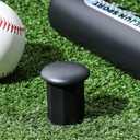 4 Pieces Lacrosse Tape Saver Butt End Plastic Lacrosse End Caps Hockey Stick Supplies, Black