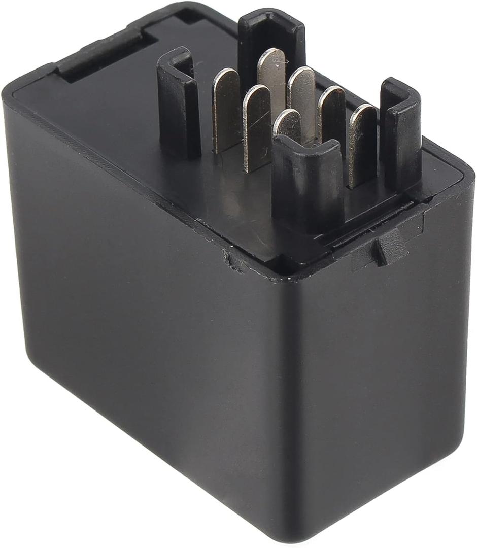 AUTOKAY 12V 7 Pin LED Flasher Relay Turn Signal Light Flash FE249JR Fits for Suzuki GSXR SV DL VZ Lamp Turn Signal Light Bulbs Hyper Blink Flash Controller