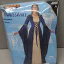 Spooktacular Creations Renaissance Costume Women, Velvet Medieval Dress for Women, Irish Renaissance Dress for Halloween (Medium, Blue)