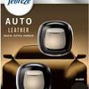 Febreze Car Vent Clip Air Freshener, Odor Eliminator for Up to 30 Days Freshness, 2 Clips (Leather) (0.14 Fl Oz (Pack of 1))