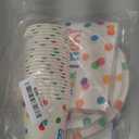 Happy Birthday Decorations: Happy Birthday Party Supplies Set with Birthday Dots Design- Includes Disposable Paper Birthday Plates and Napkins, Cups, Tablecloth, and Banner for decorations, Serves 25.