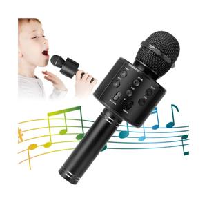 KIDWILL Wireless Bluetooth Karaoke Microphone for Kids and Adults, 5-in-1 Portable Handheld Karaoke Mic Speaker Player Recorder with Adjustable Remix FM Radio for Girls Boys Teens Adults