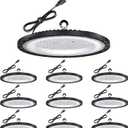 200W UFO LED High Bay Light 10-Pack, 30000LM 5000K AC100-277V UFO High Bay LED Shop Light with Plug Alternative to 800W MH/HPS for Garage Workshop Warehouse Factory Gym Barn.