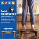 AZEN Wood Toilet Stool Squat Adult, Poop Stool for Bathroom Adults, Portable Toilet Potty Stools for Adults, 7 Inch Height