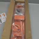 Tractor Bucket Hooks 1/4" G70 Grade Steel Bolt on Grab Hooks with 2 Receiver, 1/2" Forged Tie Down D Rings for Universal Tractor Buckets with Back Steel Plate (Orange)