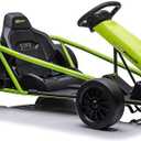 24V Go Kart for Kids 8-12 Years, 300W*2 Extra Powerful Motors, 9Ah Large Battery 8.1MPH High Speed Drifting with Music, Horn,Max Load 155lbs Outdoor Ride On Toy for Teens (Green)