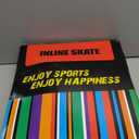 JIFAR Youth Children's Inline Skates for Kids, Adjustable Inlines Skates with Light Up Wheels for Girls Boys, Indoor&Outdoor Ice Skating Equipment Medium Size(2-5 US), Medium-blue