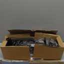 Wallmaster Garage Storage Organization Wall Mount, Garden Tool Rack Organizer Heavy Duty Folding Chair Hangers with 6 Adjustable Hooks 48inch Tracks Max Load 450lb