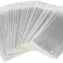 200 PCS 3x5 Inch Clear Resealable Cellophane Bags, Odorless, Reusable, Cellophane Construction, Adhesive Strip Closure, Clear Color, Perfect for Cookie Bakery, Soap, Party Favors