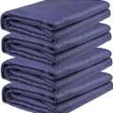 4 Pack Moving Blankets Heavy Duty 80"x72" Quilted Packing Blankets for Moving Furniture Padded Shipping Furniture Mover Blue