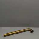 1-1/2" x 12" Rough Brass Slip Joint Waste Bend, 17 GA