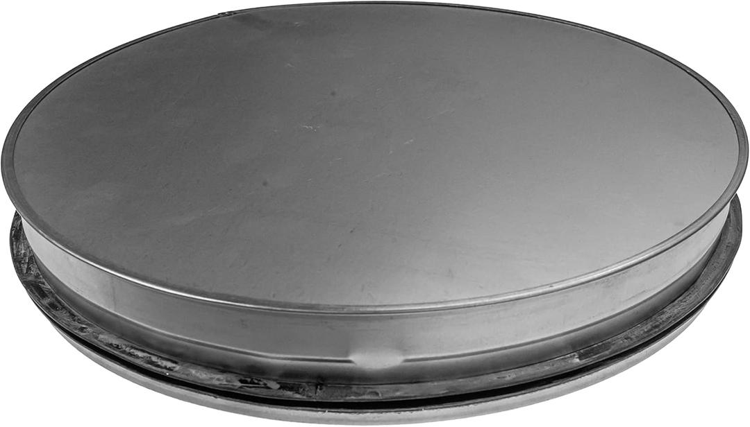 Vent Systems 5 Inch Galvanized Steel Tee Cap - Heavy-Duty HVAC End Plug for Dryer Ducts, Exhaust Pipes, and Round Metal Vents  Indoor and Outdoor Use  Closure Fitting for HVAC Systems