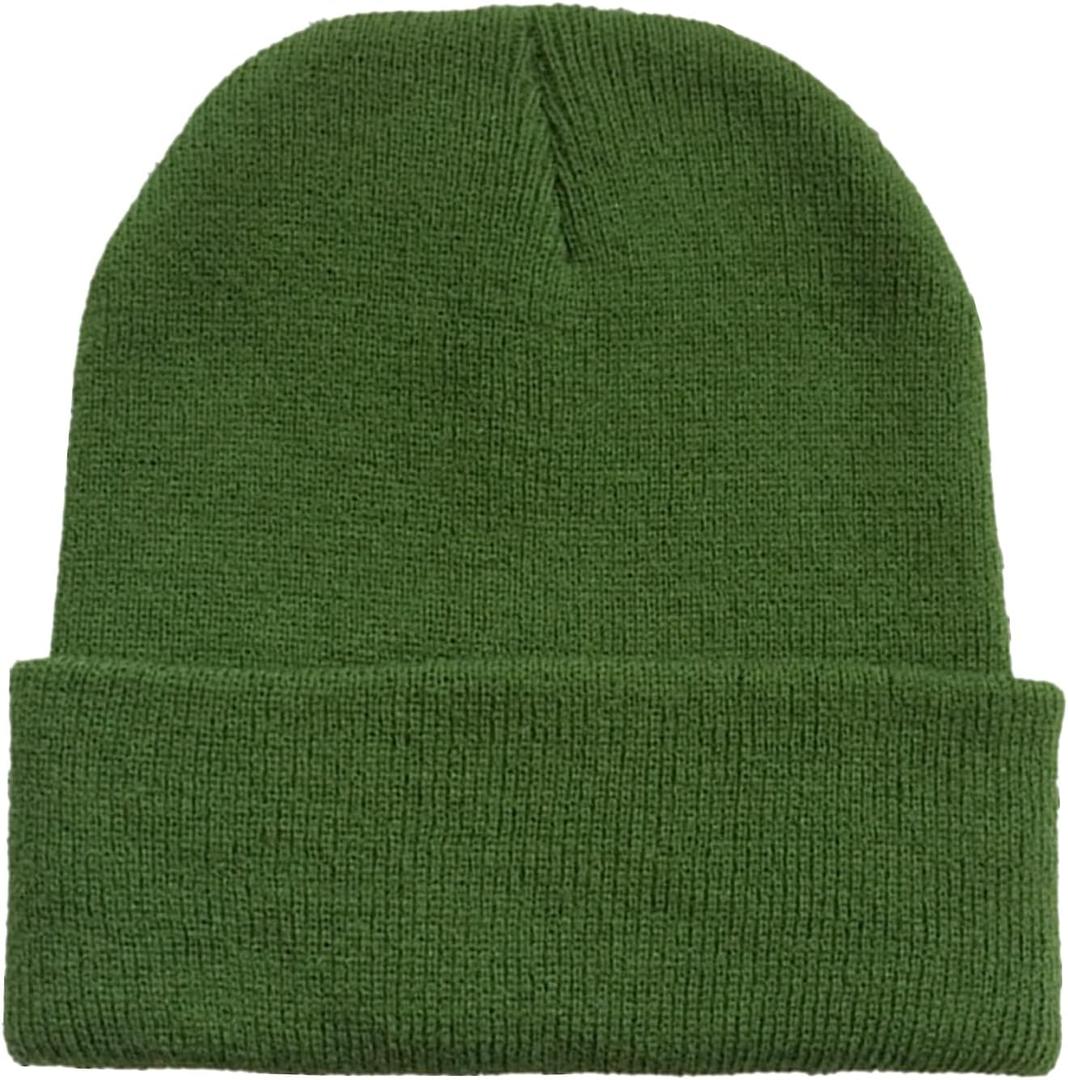 NPJY Unisex Beanie for Men and Women Knit Hat Winter Beanies (Green)