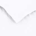 Amazon Basics Lightweight Microfiber 3 Piece Duvet Cover Set with Zipper Closure, Full/Queen, Bright White, Solid