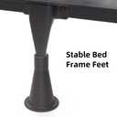 2 x 6 Pcs Bed Frame Feet, Tall Sturdy Cone Shaped Legs,Prevent Sliding Plastic Bed Risers,Bed Frame Legs for Replace Wheels Casters to Protect Your Floor
