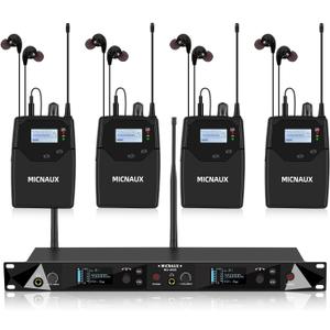 Wireless in Ear Monitor System, Pro Mono IEM System for Musicians