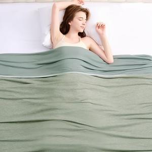 Topcee Cooling Blanket(90"x108"King Size) for Night Sweats Absorbs Heat to Keep Adults Cool on Warm Nights, Q-Max 0.5 Cooling Blankets for Hot Sleepers, Ultra-Cool Lightweight Blanket for Bed,04-green