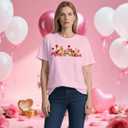 Valentines Shirt for Women My Love Dog Lover T-Shirts Valentine Day Love Heart Print Casual Tee Tops (Medium)