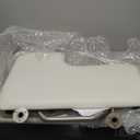 Seachrome Lift-Assist Shower Seat, L-Shaped Left-Hand, ADA, Wall Mount, Padded White Naugahyde (32" x 22.5")