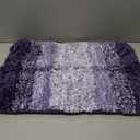 OLANLY Small Bathroom Rugs Mat 24x16, Extra Soft Absorbent Microfiber Bath Rugs, Rubber Backing, Quick Dry, Machine Washable Bath Mat for Bathroom Floor, Tub and Shower, Home Decor Accessories, Violet