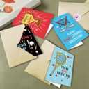 Chenive Valentine's Day Cards for Kids, Sports Themed Valentines Day Greeting Card, 40 Valentine's Day Cards Bulk for School Preschool Class Classroom, 3.5 x 5 IN