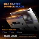 Professional Hair Clippers for Men- High Torque Brushless Motor with Diamond-Like Carbon Coating Ceramic Blade, Mens Cordless Hair Clippers Set for Barbers with Charging Base