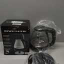 OVENTE Electric Kettle, 1.5L Borosilicate Glass Countertop Water Heater and Boiler for Coffee or Tea, BPAFree, Auto ShutOff, BoilDry Protection, Removable and Washable Spout Filter, Black KG83B