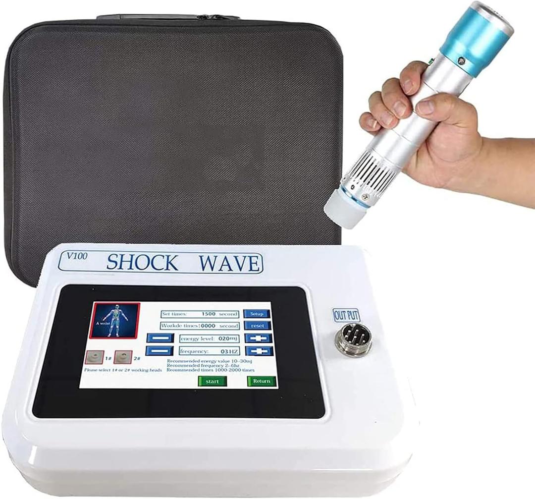 Shock Wave Therapy Machine, Extra Strappy Shock Waves ED Treatment Physiotherapy Muscle Massage Device, Electric Massagers for Pain Relief, Metabolism Improvement
