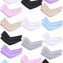Bememo 9 Pairs Arm Sleeves for Men Women UV Protection Cooling Arm Sleeves Tattoo Sleeve Covers for Arms(Multicolor, Knitted Ice Silk)