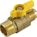 2451DE Series Forged Brass Ball Valve, Standard Port, Rated to 600WOG, Male x Flare (1/2" MIP x 3/8" FL)