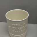 LOVECASA Vintage Utensil Holder for Kitchen Countertop, 7.2” Large Ceramic Utensil Crock for Home Décor, Farmhouse Utensil Vase for Housewarming, Wedding, Birthday Gift - Cream White