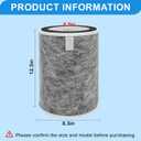 2 Pack HP201 HP202 True HEPA Replacement Filter, Compatible with Shark Air Purifier MAX HP200 HP201 HP302 HP301 HP202 HP232 HC502 AP1000, 3-in-1 H13 True HEPA Filter, Part # HE2FKBAS, HE2FKBASMB