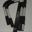 Ally Peaks Pull Up Bar for Doorway | Thickened Steel Max Limit 440 lbs Upper Body Fitness Workout Bar| Multi-Grip Strength for Doorway | Indoor Chin-Up Bar Fitness Trainer for Home Gym Portable (silver2)