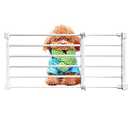 Apatal Short Dog Gate, Expandable Puppy Gate for Doorways 22-35.4“W to Step Over Pressure Low Pet Gate Adjustable Safety Dog Doors for Stairs Windows Gate White (S:9.4" H)