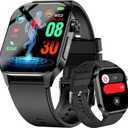 Advanced Health Smartwatch for Women Men with Real-Time Monitoring of Heart Rate, Blood Oxygen, Body Temperature, Blood Pressure, Sleep Auality and Stress Levels.Always-On Display, for Android & iOS