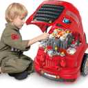 iPlay, iLearn Large Truck Engine Toy, Kids Mechanic Repair Set for 3-5 Yr Toddlers, Big Builder Kit, Take Apart Motor Vehicle Pretent Play Car Service Station, Gifts 4 6 7 8 Year Old Boy Child
