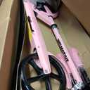 Kick Scooter for Kids Ages 6+, Teens & Adults, Adjustable Handlebars, Rear Brake, Big Wheel Foldable Scooter for Indoor & Outdoor
