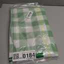 Smiry Rectangle Table Cloth, Waterproof Vinyl Tablecloth with Flannel Backing, Wipeable Buffalo Plaid Table Cover for Indoor and Outdoor (Sage Green & White, 52"x70")
