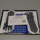 Lux Dual Grip Socks - Soccer Grip Socks for Men and Women. GripArray Performance & Comfort Blue