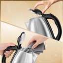DEZIN Electric Kettle Upgraded, BPA Free 2L Stainless Steel Tea Kettle, Fast Boil Water Warmer with Auto Shut Off and Boil Dry Protection Tech for Coffee, Tea, Beverages